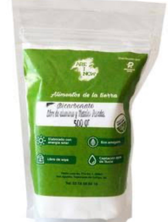 Bicarbonato de Sodio libre de aluminio 500gr